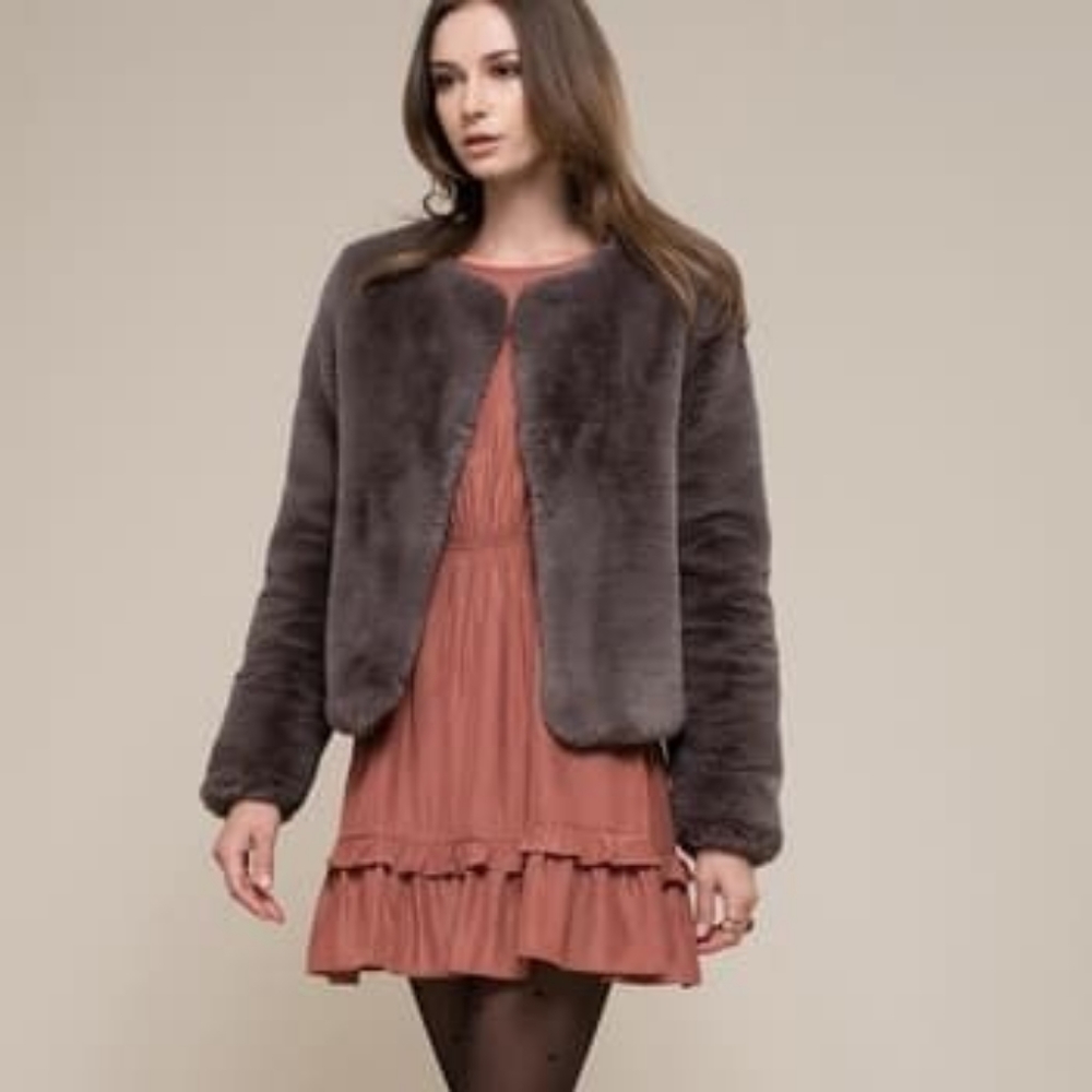 Moon River Faux Fur Jacket